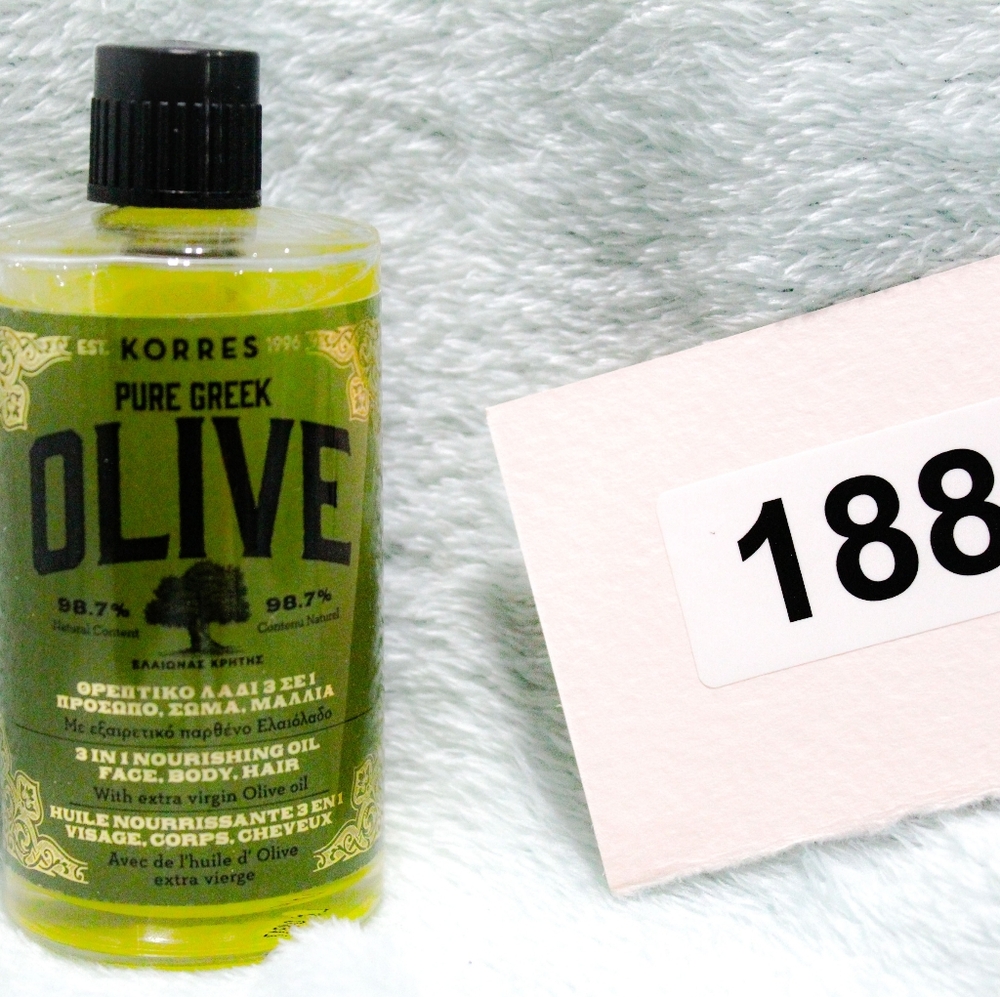 KORRES Greek Olive Oil 3 in 1 Nourishing Oil Face Body Hair 3.38 oz 100 ml